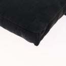 GUCCI GG Canvas Waist Bag Black Silver 28566 Auth RV029-15
