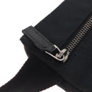GUCCI GG Canvas Waist Bag Black Silver 28566 Auth RV029-16