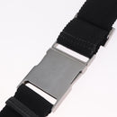 GUCCI GG Canvas Waist Bag Black Silver 28566 Auth RV029-9