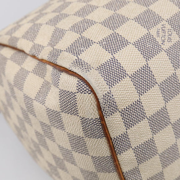 LOUIS VUITTON Damier Azur Speedy 30 Hand Bag N41533 LV Auth RV033