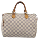 LOUIS VUITTON Damier Azur Speedy 30 Hand Bag N41533 LV Auth RV033-2