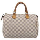 LOUIS VUITTON Damier Azur Speedy 30 Hand Bag N41533 LV Auth RV033-3
