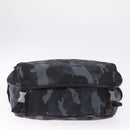 PRADA Camouflage Body Bag Nylon Navy Auth RV036A-10