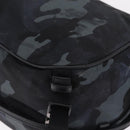 PRADA Camouflage Body Bag Nylon Navy Auth RV036A-14