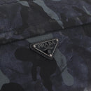 PRADA Camouflage Body Bag Nylon Navy Auth RV036A-15