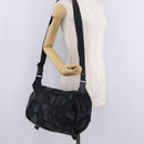 PRADA Camouflage Body Bag Nylon Navy Auth RV036A-30