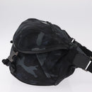 PRADA Camouflage Body Bag Nylon Navy Auth RV036A-4