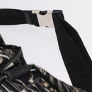 PRADA Comic Illustration Body Bag Nylon Black White Auth RV037A-10