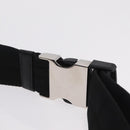 PRADA Comic Illustration Body Bag Nylon Black White Auth RV037A-11