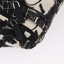 PRADA Comic Illustration Body Bag Nylon Black White Auth RV037A-13