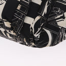 PRADA Comic Illustration Body Bag Nylon Black White Auth RV037A-14