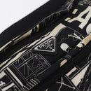 PRADA Comic Illustration Body Bag Nylon Black White Auth RV037A-17