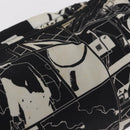 PRADA Comic Illustration Body Bag Nylon Black White Auth RV037A-4