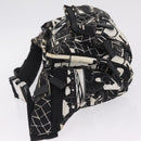 PRADA Comic Illustration Body Bag Nylon Black White Auth RV037A-6