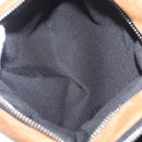 LOEWE Body Bag Suede BFLXFXSX01-1628 Brown Silver Auth RV038V-24