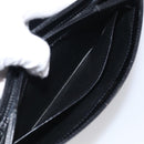 GUCCI Old Gucci Interlocking Shoulder Bag Leather Black Gold Auth RV041V-22