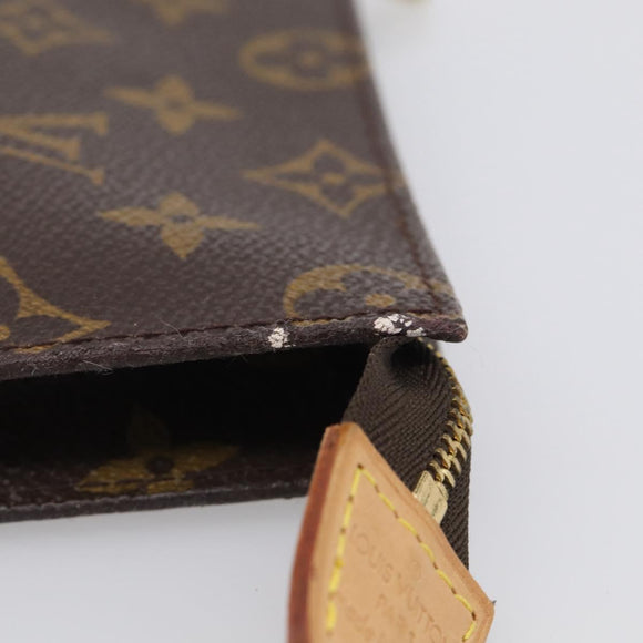 LOUIS VUITTON Monogram Bucket PM Pouch LV Auth RV042