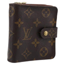 LOUIS VUITTON Monogram Compact Zip Wallet M61667 LV Auth RV047-1