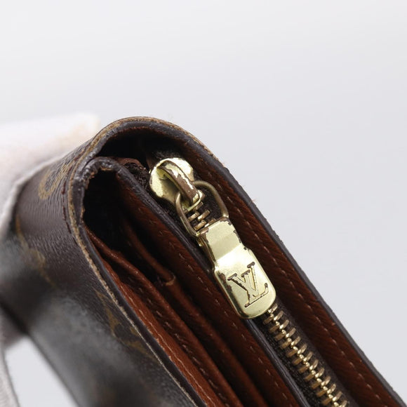 LOUIS VUITTON Monogram Compact Zip Wallet M61667 LV Auth RV047