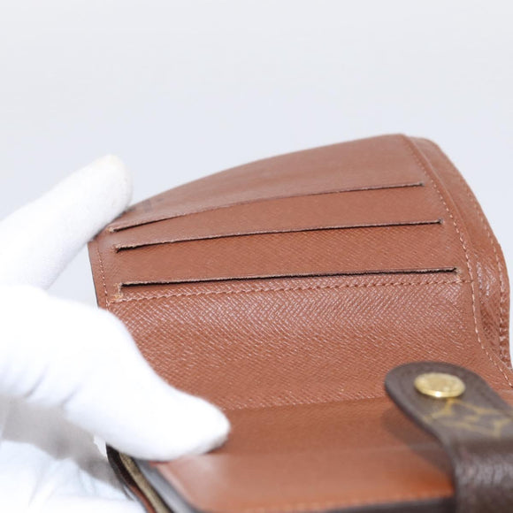 LOUIS VUITTON Monogram Compact Zip Wallet M61667 LV Auth RV047