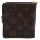 LOUIS VUITTON Monogram Compact Zip Wallet M61667 LV Auth RV047-3
