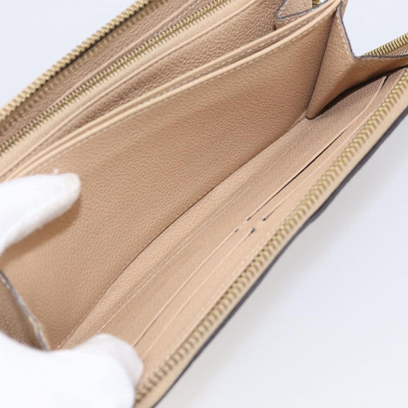 LOUIS VUITTON Monogram Empreinte Zippy Wallet Tour Rrail M69034 LV Auth RV049