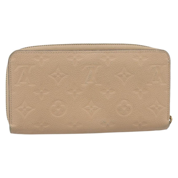 LOUIS VUITTON Monogram Empreinte Zippy Wallet Tour Rrail M69034 LV Auth RV049