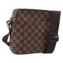 LOUIS VUITTON Damier Ebene Olaf PM Shoulder Bag N41442 LV Auth RV052V-1