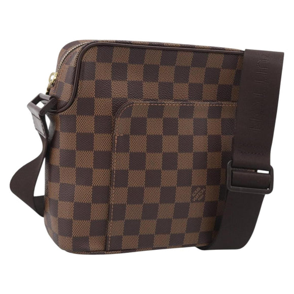 LOUIS VUITTON Damier Ebene Olaf PM Shoulder Bag N41442 LV Auth RV052V