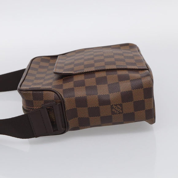 LOUIS VUITTON Damier Ebene Olaf PM Shoulder Bag N41442 LV Auth RV052V
