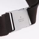 GUCCI GG Canvas Waist Bag Beige Silver 28566 Auth RV064A-12