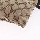 GUCCI GG Canvas Waist Bag Beige Silver 28566 Auth RV064A-15