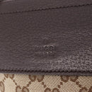 GUCCI GG Canvas Waist Bag Beige Silver 28566 Auth RV064A-19