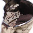 GUCCI GG Canvas Waist Bag Beige Silver 28566 Auth RV064A-21