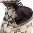 GUCCI GG Canvas Waist Bag Beige Silver 28566 Auth RV064A-22