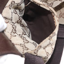 GUCCI GG Canvas Waist Bag Beige Silver 28566 Auth RV064A-24