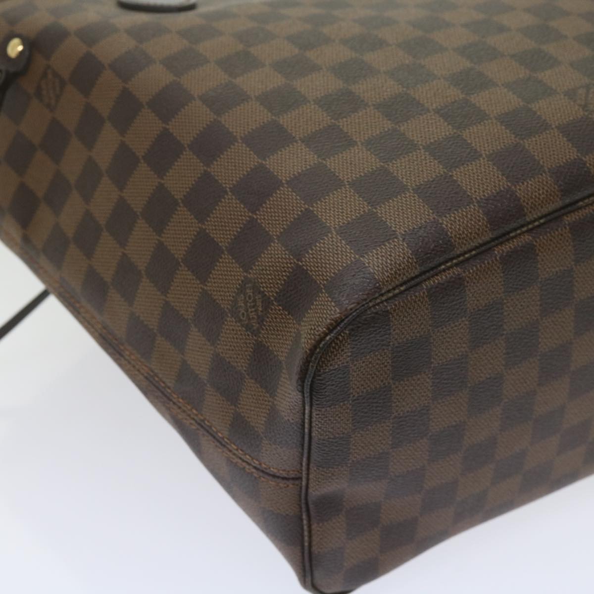 LOUIS VUITTON Damier Ebene Neverfull MM Tote Bag N51105 LV Auth S783