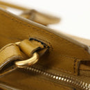 SAINT LAURENT Hand Bag Leather 2way Yellow Auth am1348s-10