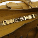 SAINT LAURENT Hand Bag Leather 2way Yellow Auth am1348s-16