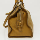 SAINT LAURENT Hand Bag Leather 2way Yellow Auth am1348s-4