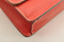 LOEWE Hand Bag Leather 2way Red Auth am2234s-15