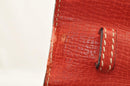 LOEWE Hand Bag Leather 2way Red Auth am2234s-24