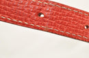 LOEWE Hand Bag Leather 2way Red Auth am2234s-23