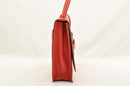 LOEWE Hand Bag Leather 2way Red Auth am2234s-18
