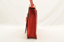 LOEWE Hand Bag Leather 2way Red Auth am2234s-25