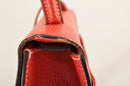 LOEWE Hand Bag Leather 2way Red Auth am2234s-26