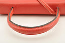 LOEWE Hand Bag Leather 2way Red Auth am2234s-27