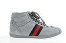 GUCCI Sherry Line shoes Suede 5 1/2 Red Navy Auth am2614sV-11