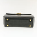 Salvatore Ferragamo Gancini Hand Bag Leather 2way Black Auth am319s-10