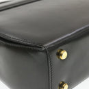 Salvatore Ferragamo Gancini Hand Bag Leather 2way Black Auth am319s-13